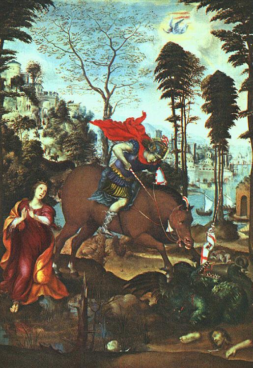 Giovanni Sodoma St.George and the Dragon oil painting image